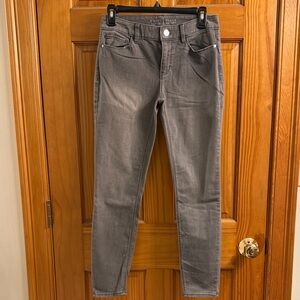 White House Black Market Gray Skinny Jeans